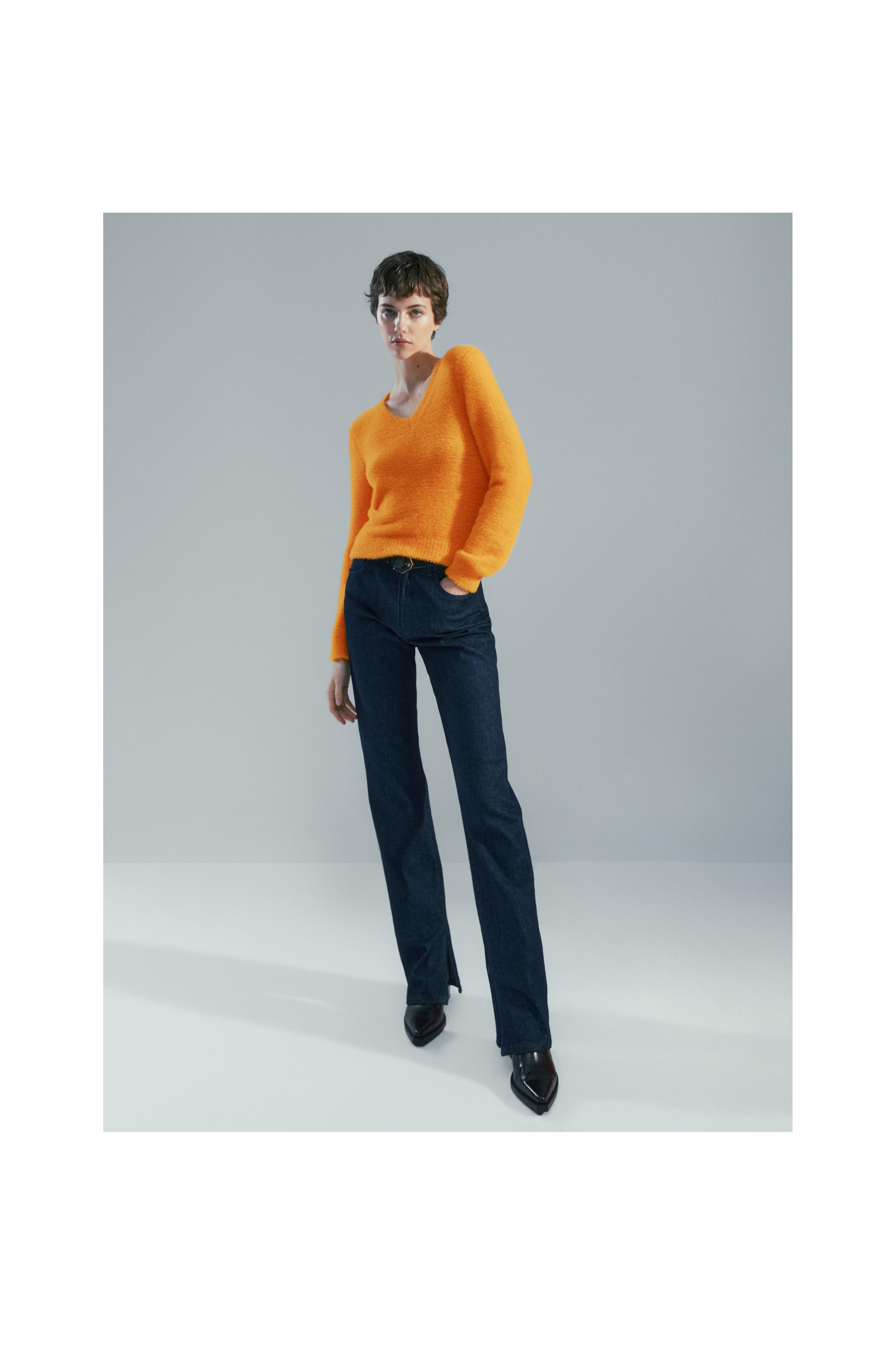 Zara faux fur sweater clearance
